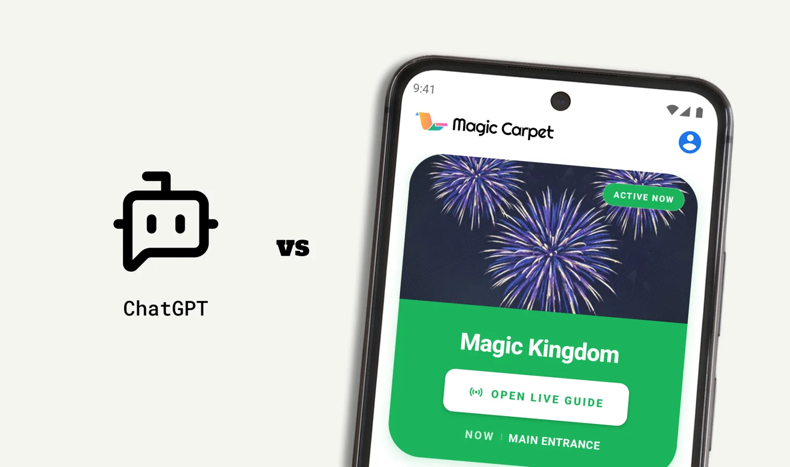ChatGPT vs Magic Carpet: planning a Disney World day at Magic Kingdom